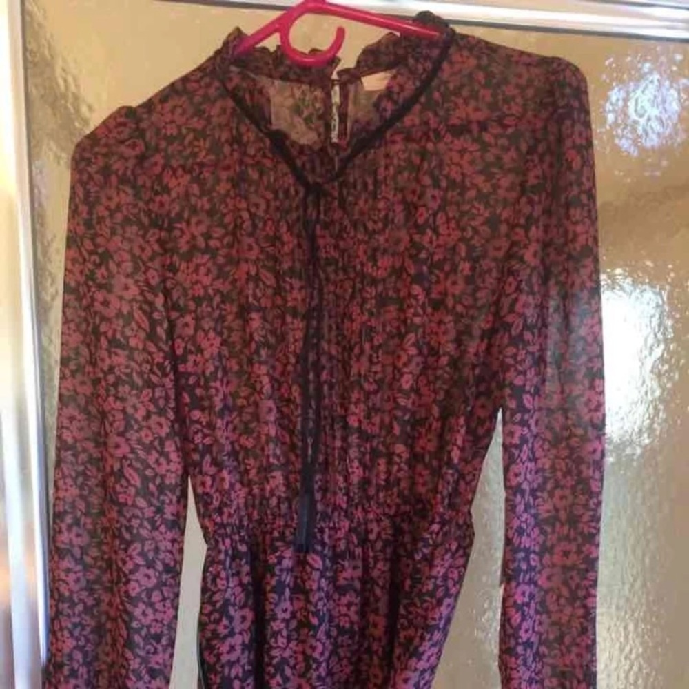 Forever 21 Dress- burgundy with belt